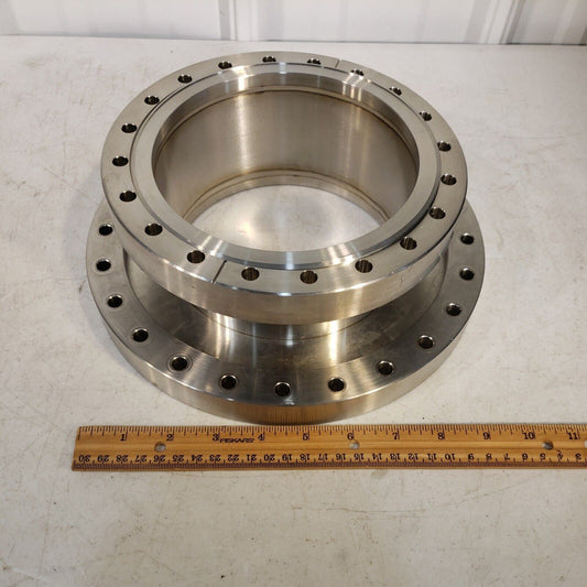 10" DN200CF to 8" DN160CF Conflat Adapter Full Nipple 3.5" Length High Vacuum