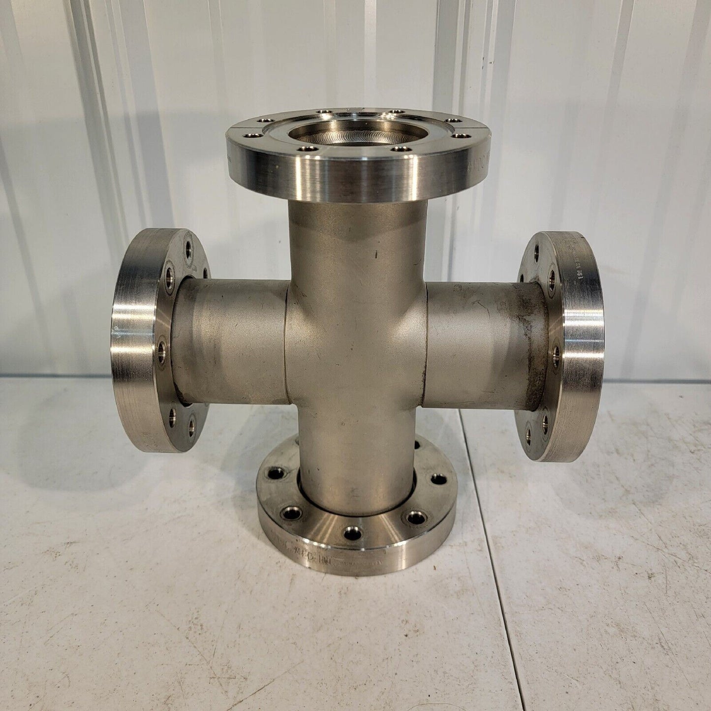 MDC MFG 4.5" DN63CF Conflat 4-Way Cross High Vacuum Chamber Stainless UHV