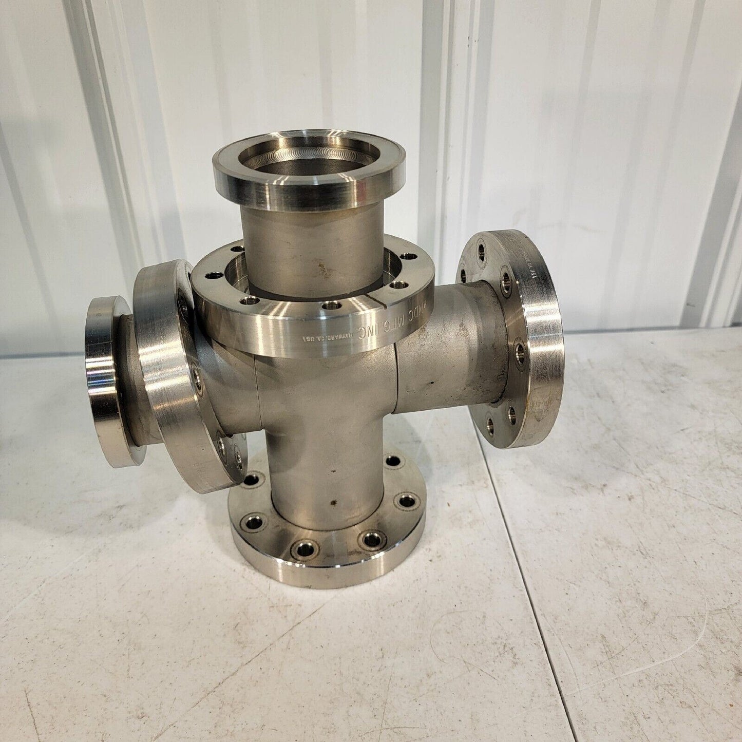 MDC MFG 4.5" DN63CF Conflat 4-Way Cross High Vacuum Chamber Stainless UHV