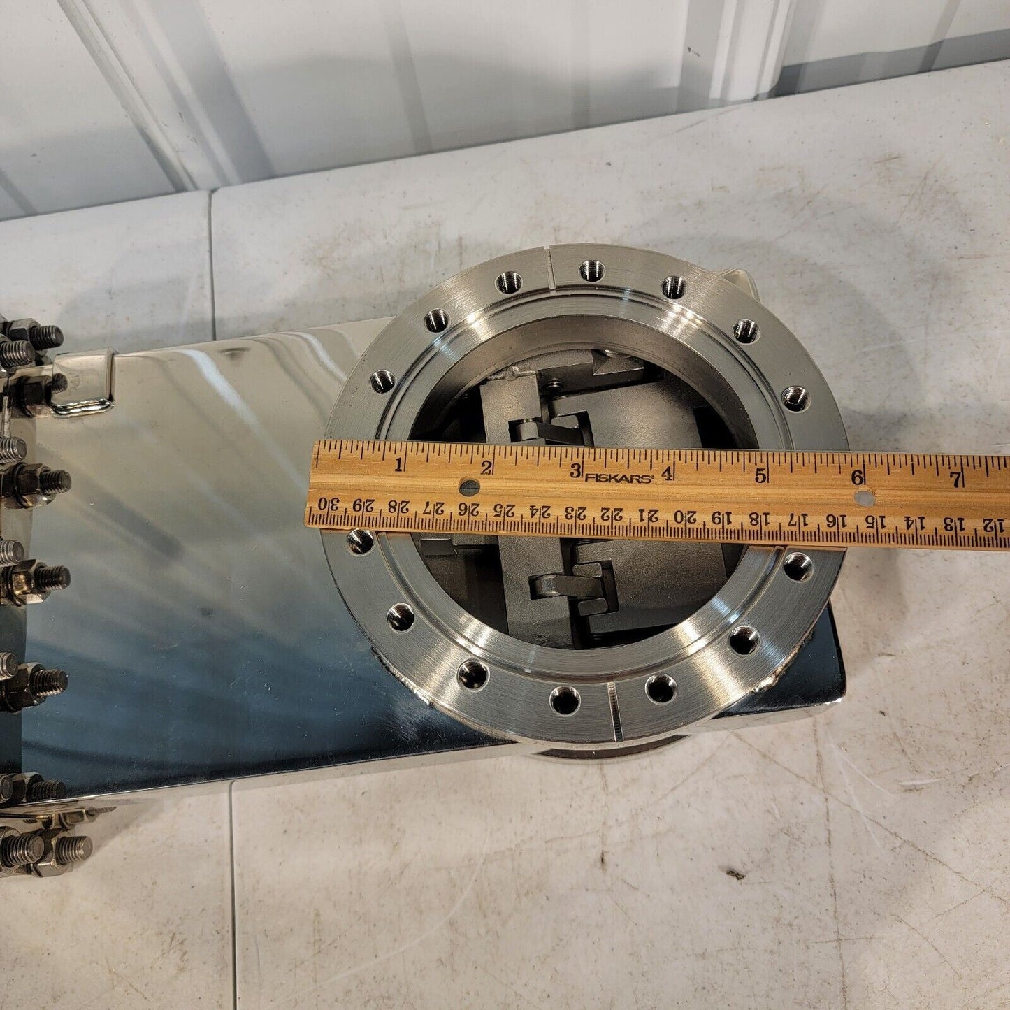 HVA 6" DN100CF Conflat Gate Valve Manual High Vacuum Stainless Steel