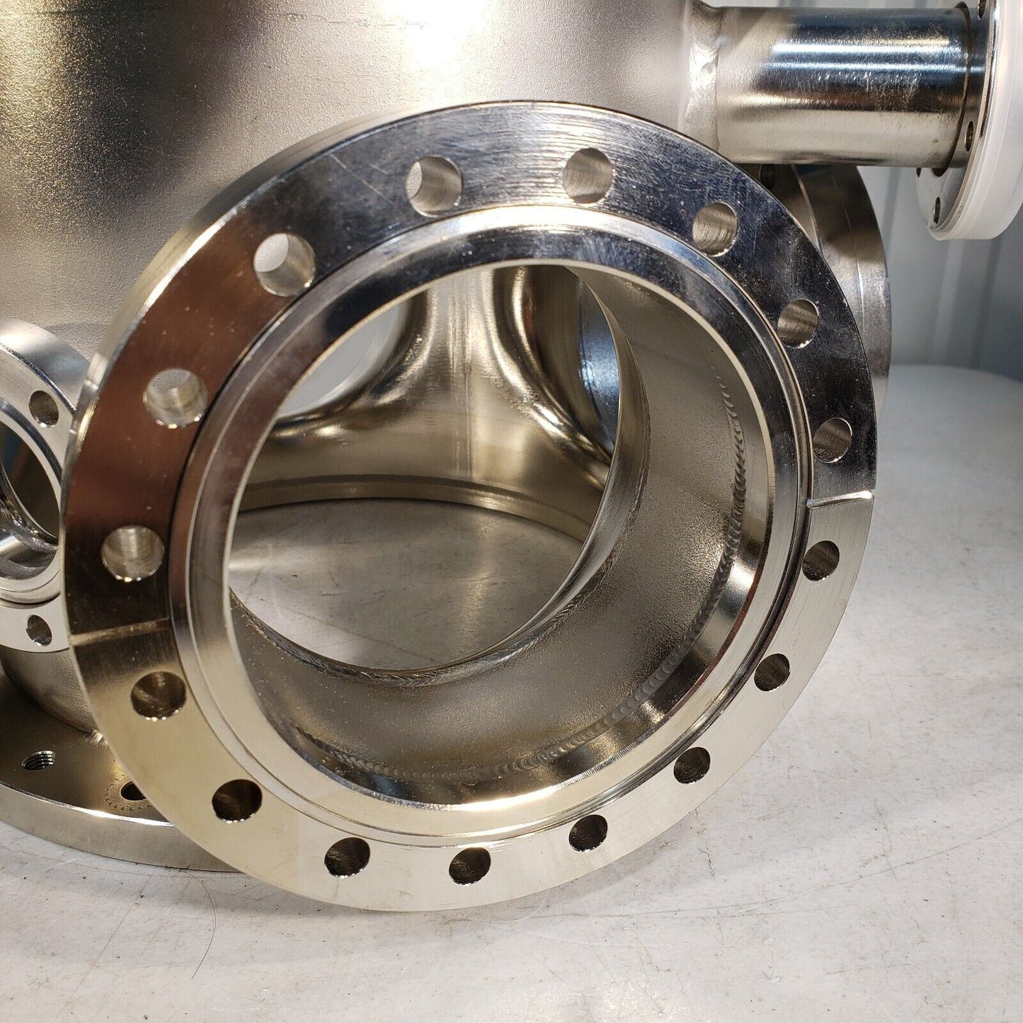 UHV Stainless Steel High Vacuum Chamber w/ Bellows, Conflat 10", 8" CF Flanges
