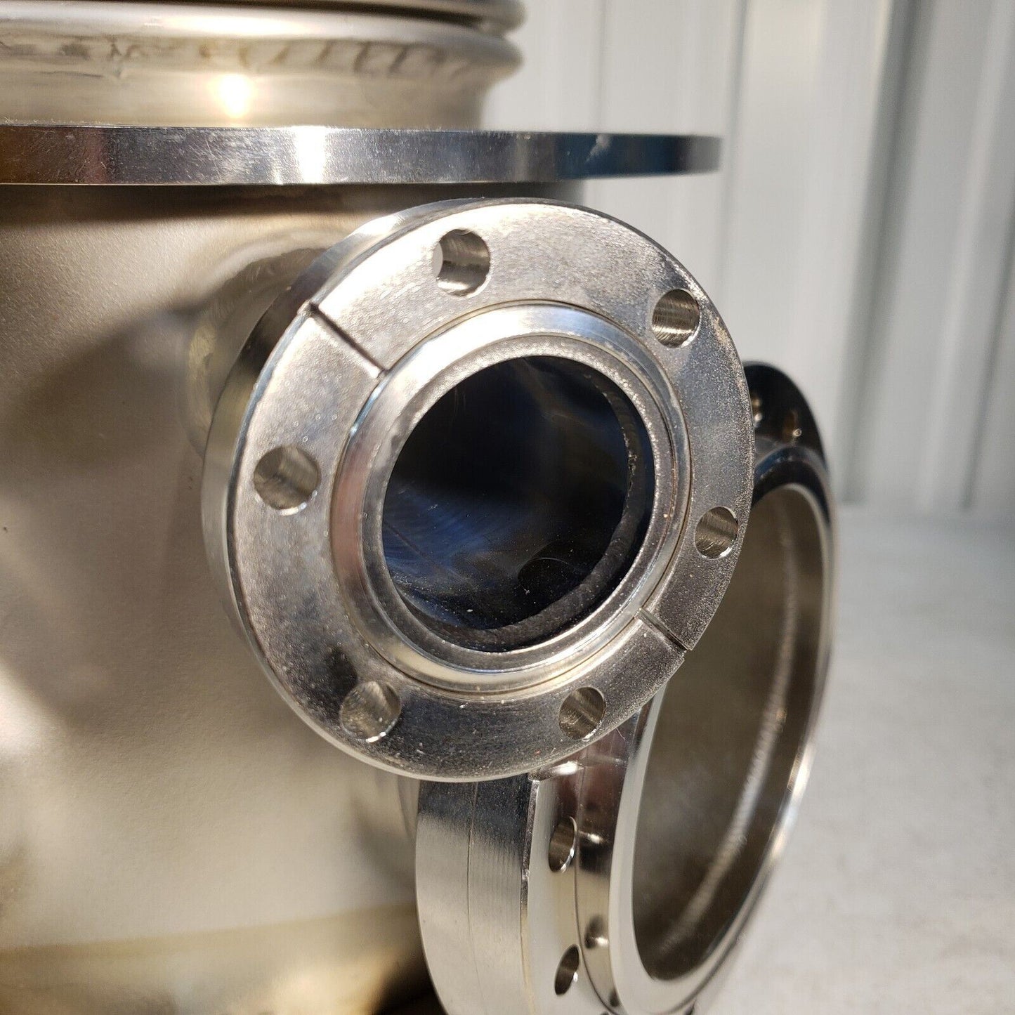 UHV Stainless Steel High Vacuum Chamber w/ Bellows, Conflat 10", 8" CF Flanges