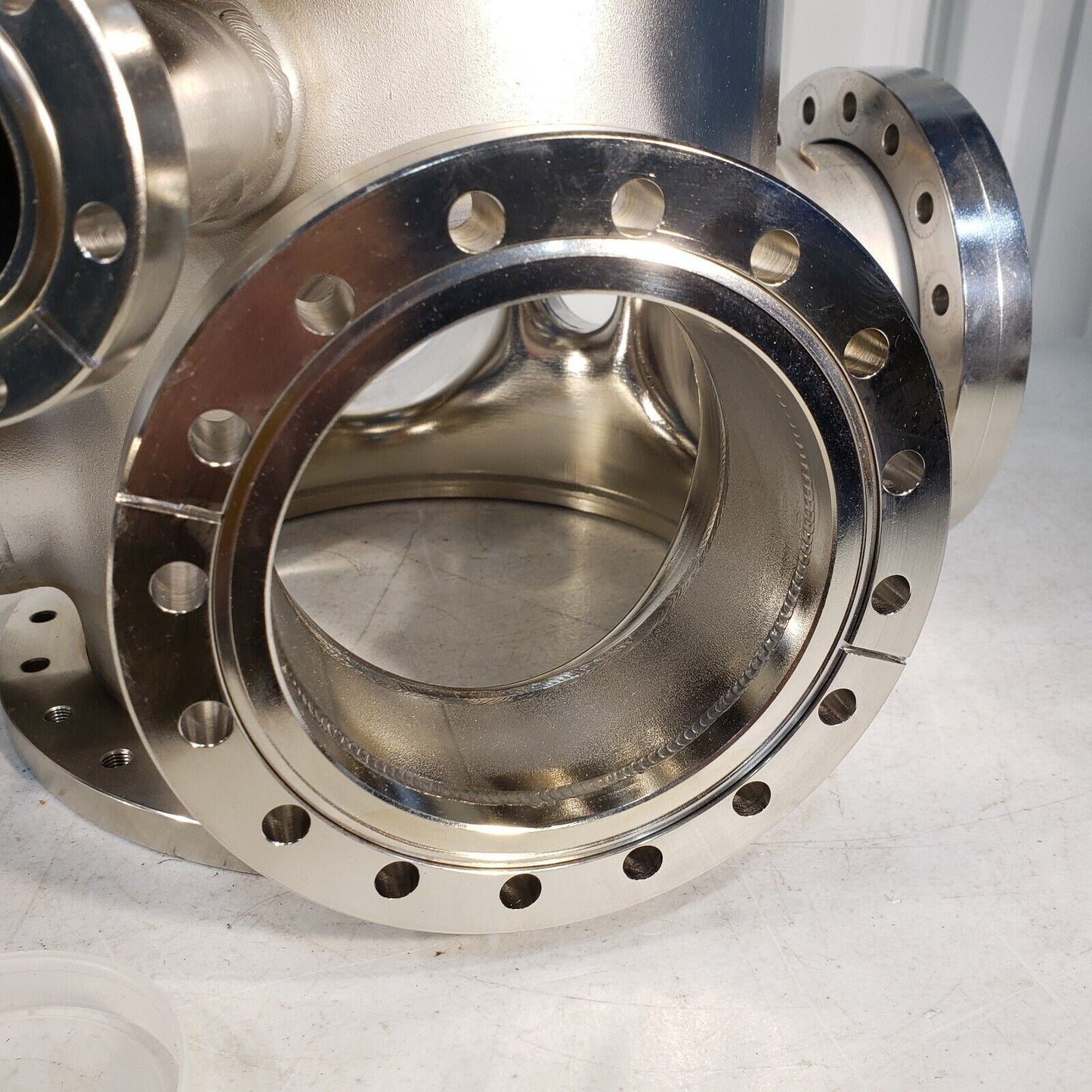 UHV Stainless Steel High Vacuum Chamber w/ Bellows, Conflat 10", 8" CF Flanges