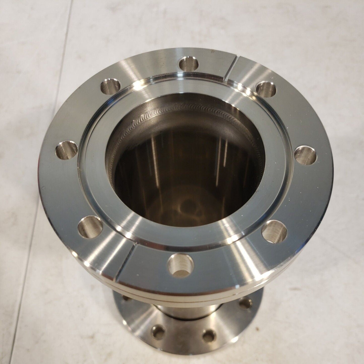4.5" DN63CF Rotatable Conflat Full Nipple 7" Length High Vacuum Stainless Steel
