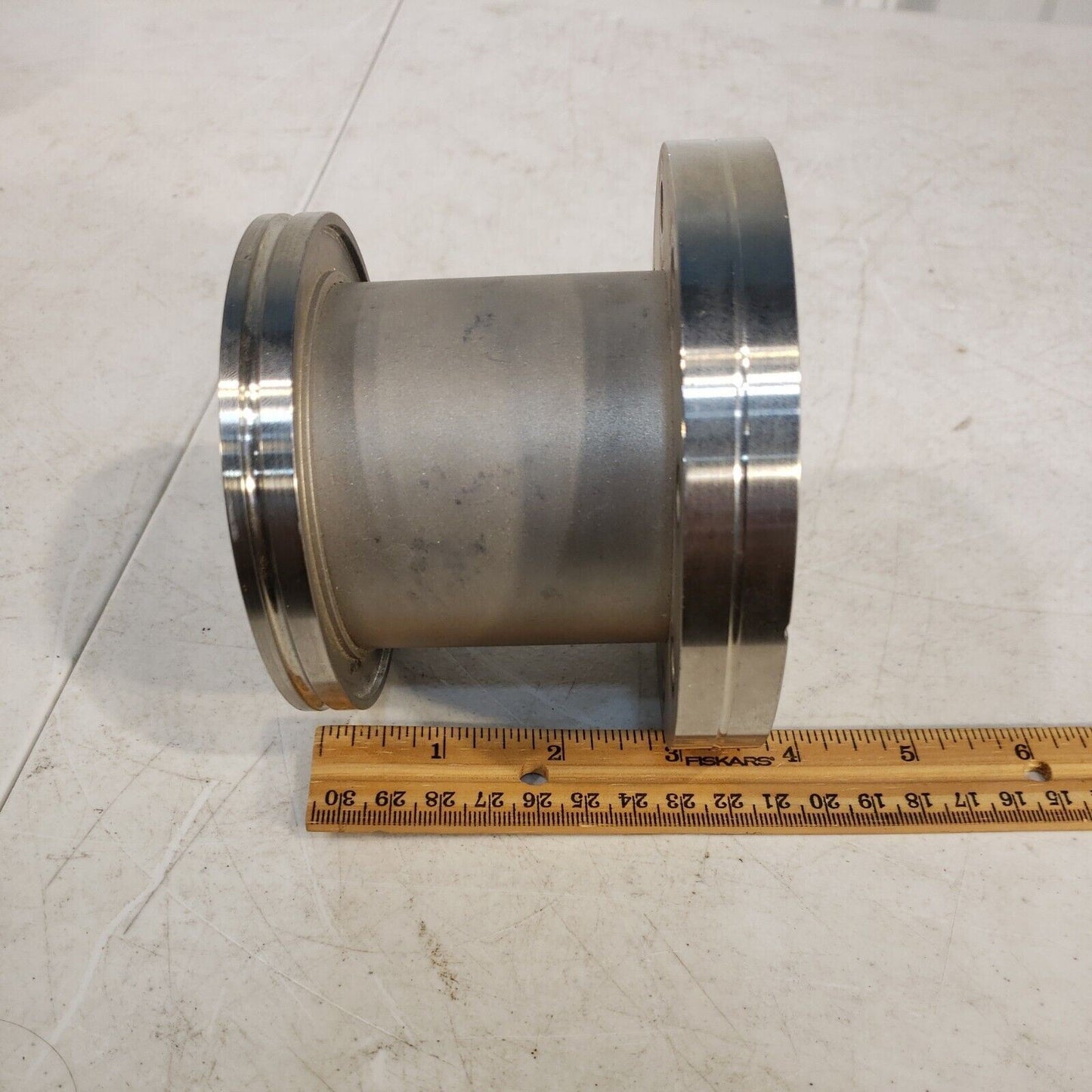 4.5" DN63CF to ISO-K ISO-63 Full Nipple Adapter 3.5" Length Conflat High Vacuum