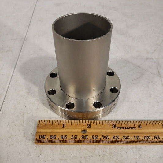 3.38" NW50CF Conflat Half Nipple 3 1/4" Length High Vacuum Stainless Steel