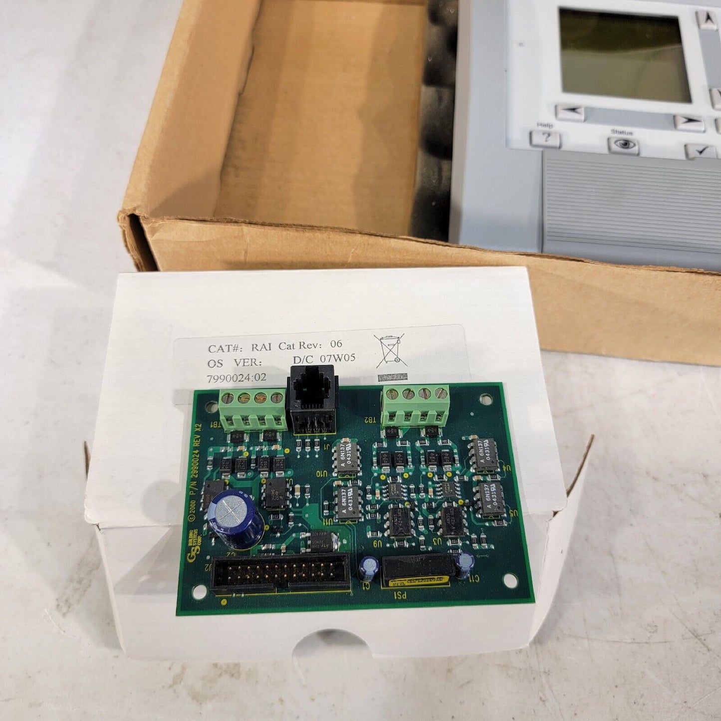 Edwards EST RQS1-CPU-1 Single Loop Intelligent Addressable CPU/Display w/ Extras