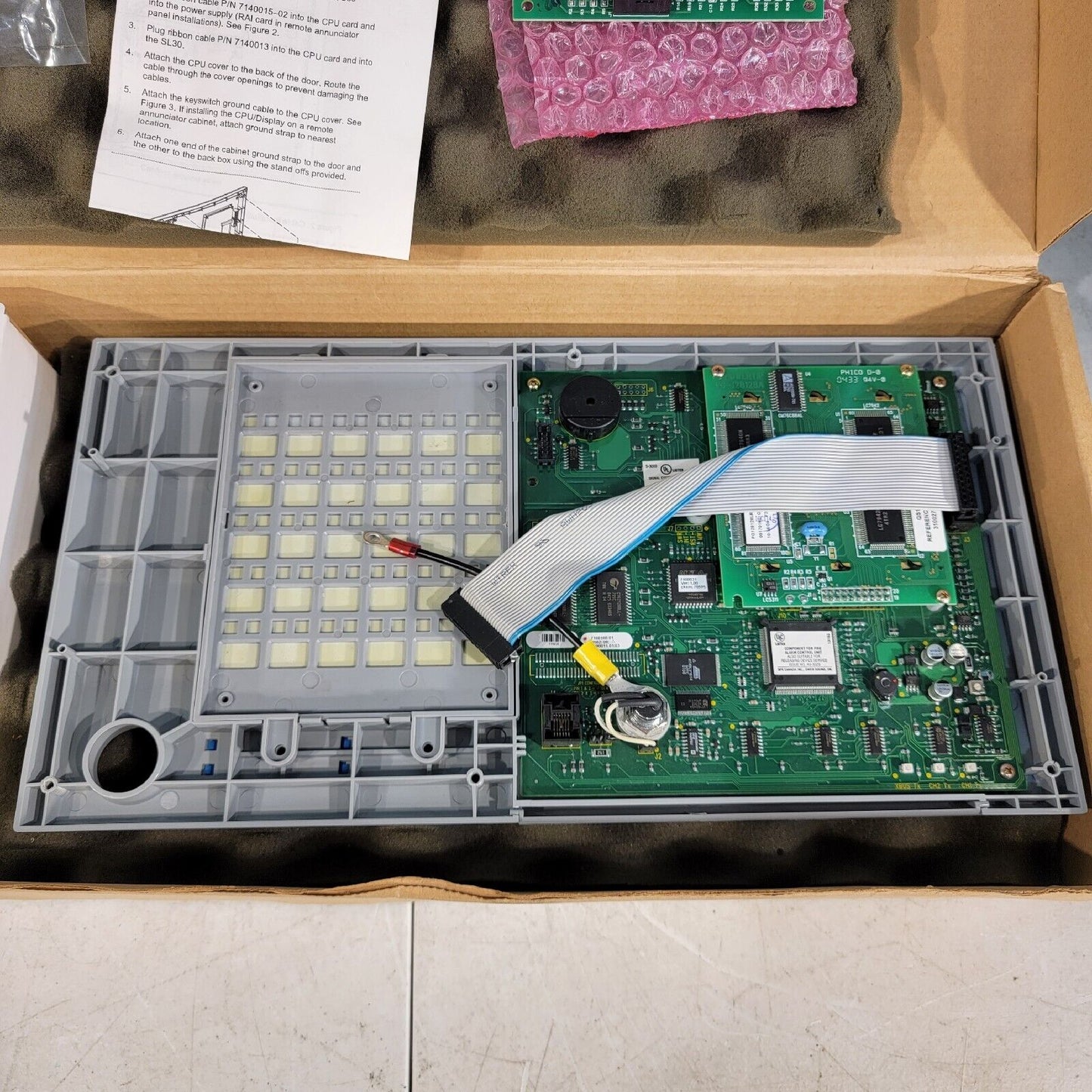 Edwards EST RQS1-CPU-1 Single Loop Intelligent Addressable CPU/Display w/ Extras