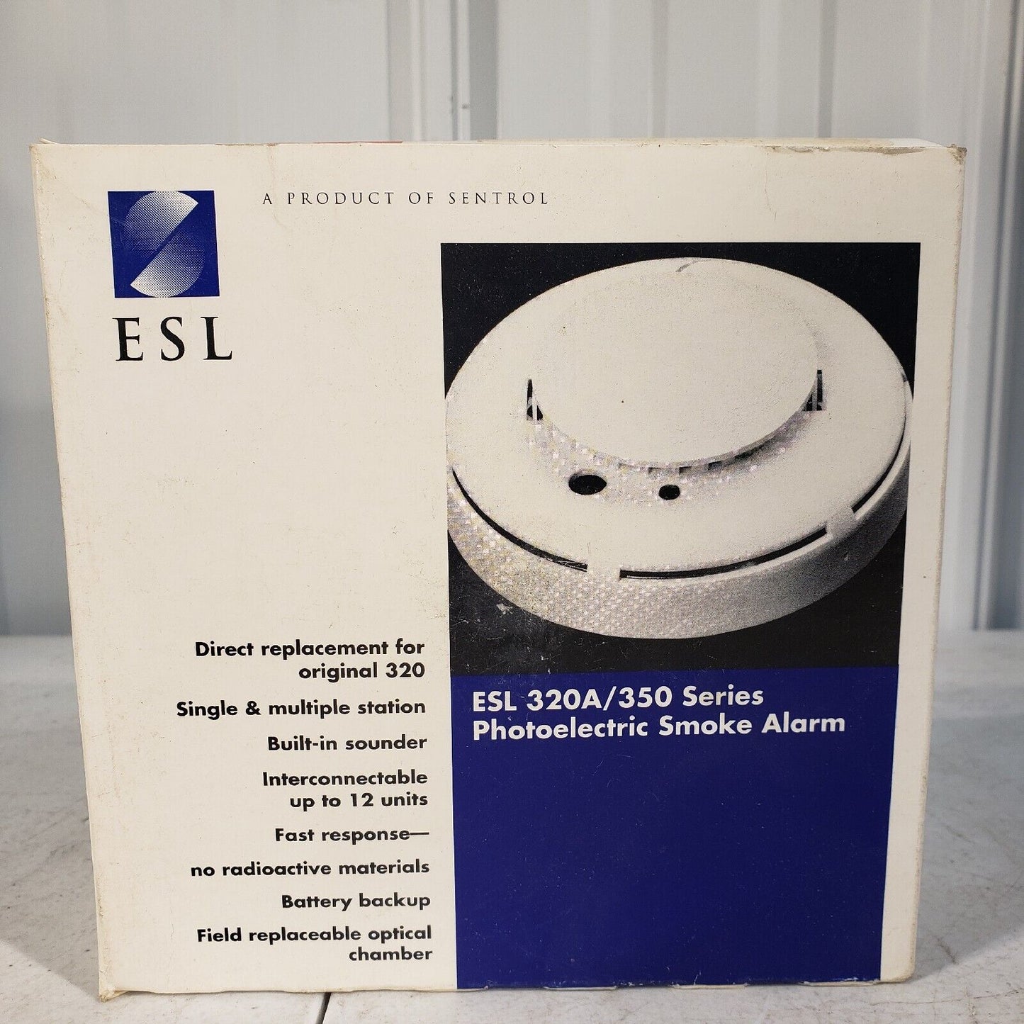 ESL 320ACX Photoelectric Smoke Alarm 320 ACX 1034238 Rev A