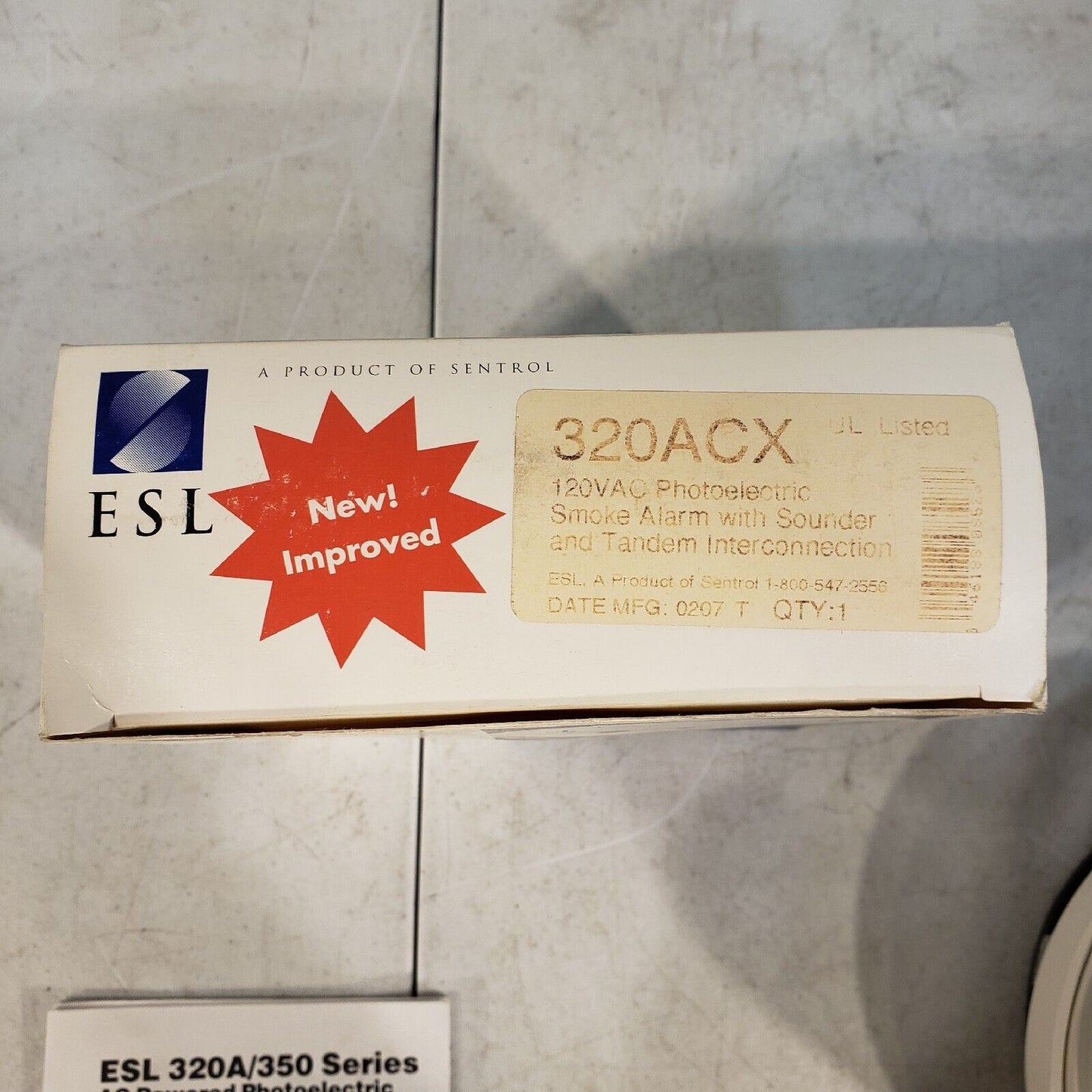 ESL 320ACX Photoelectric Smoke Alarm 320 ACX 1034238 Rev A