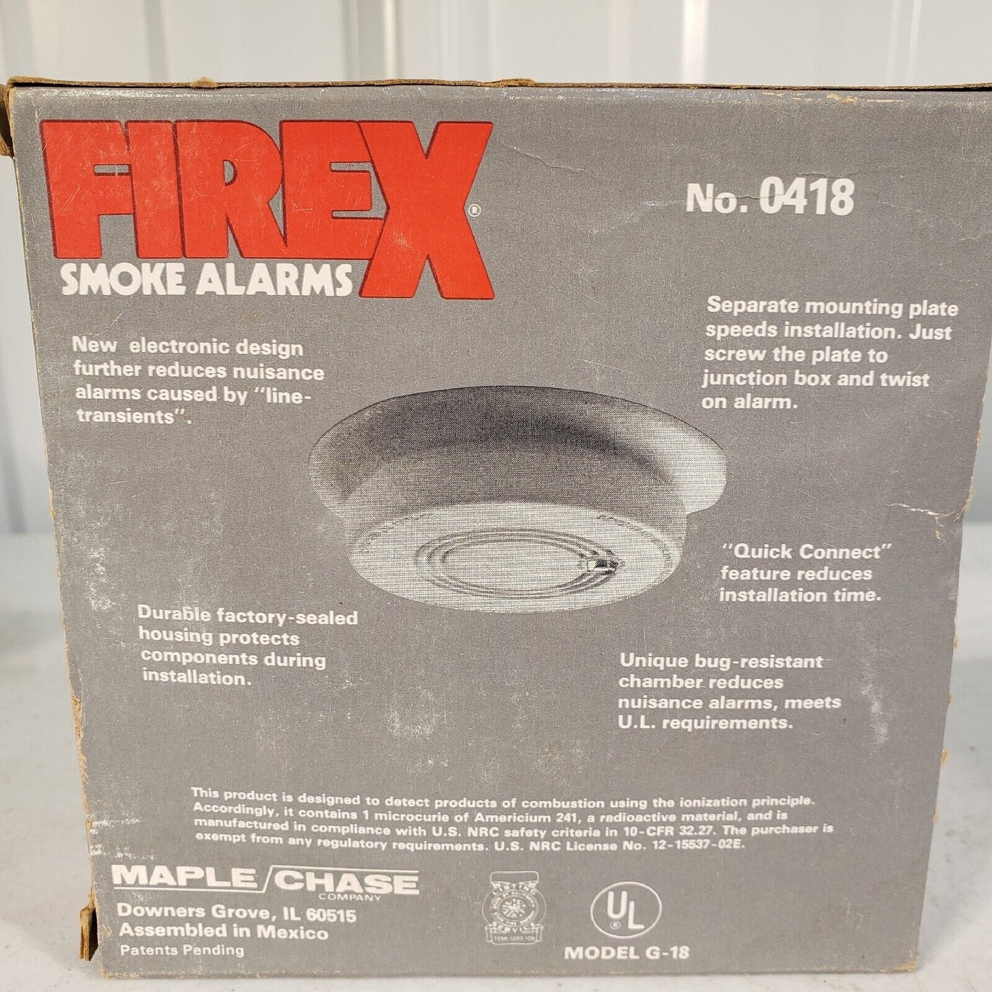 FireX Smoke Alarms 0418 Maple Chase