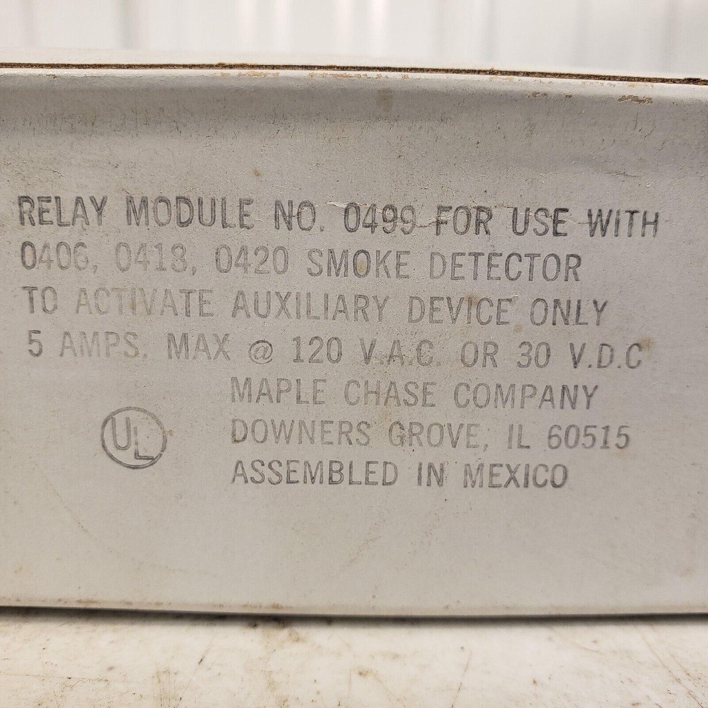 FireX Relay Module No 0499 For Smoke Detector