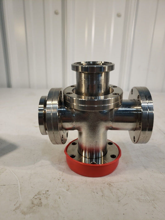Huntington VN-150 2.75" DN35CF 4-Way Cross Rotatable Conflat 5" L High Vacuum