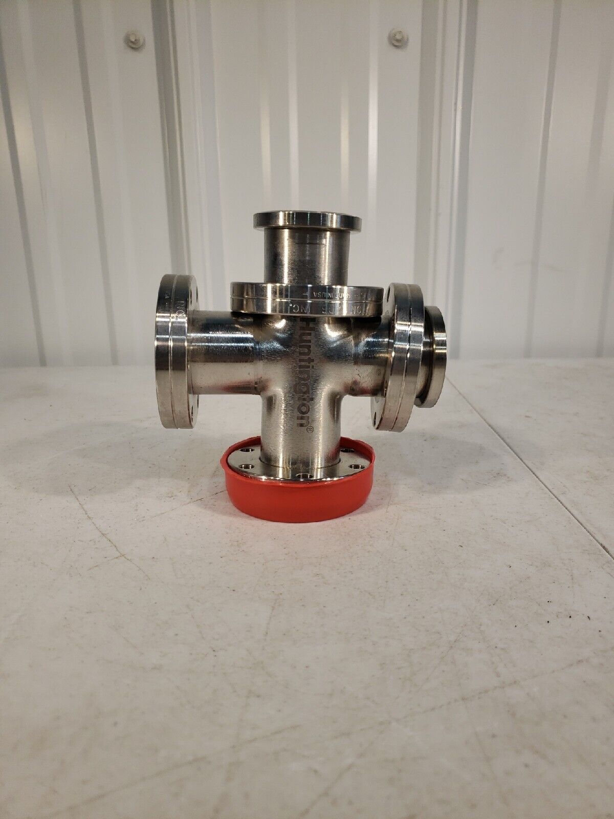 Huntington VN-150 2.75" DN35CF 4-Way Cross Rotatable Conflat 5" L High Vacuum