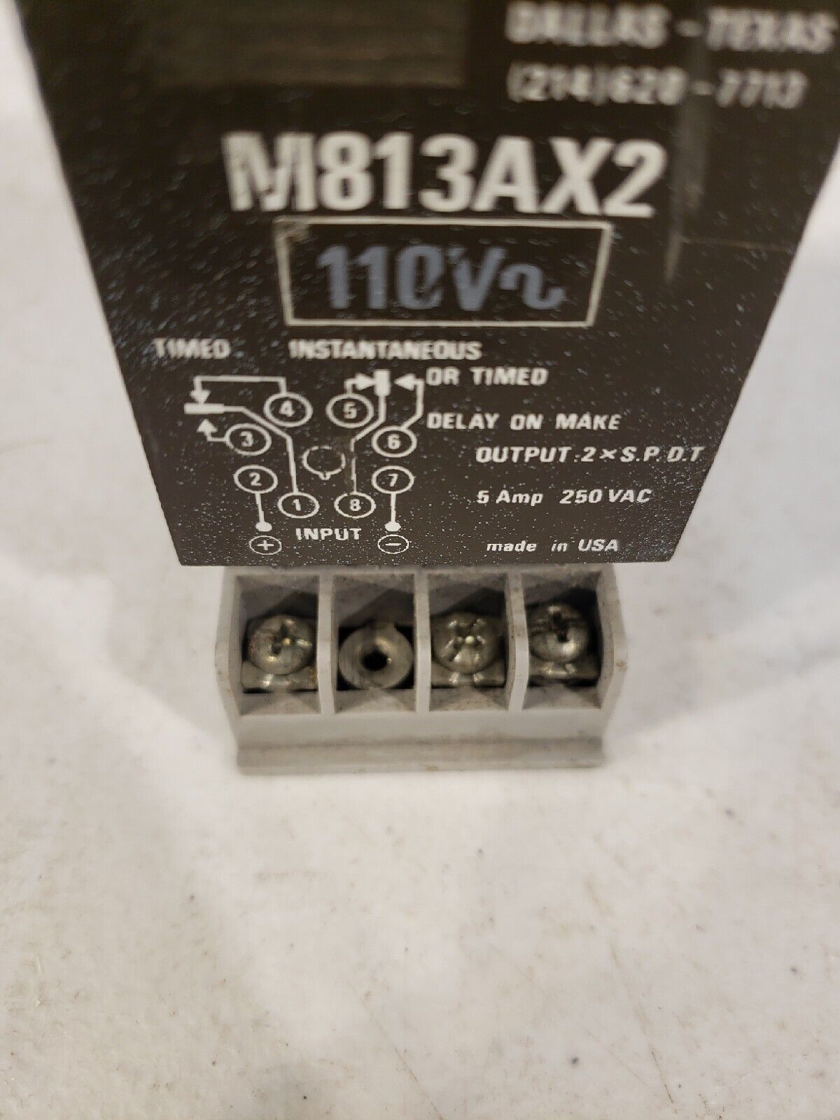 Syrelec M813AX2-12D Crouzet Control Timer Module 110v