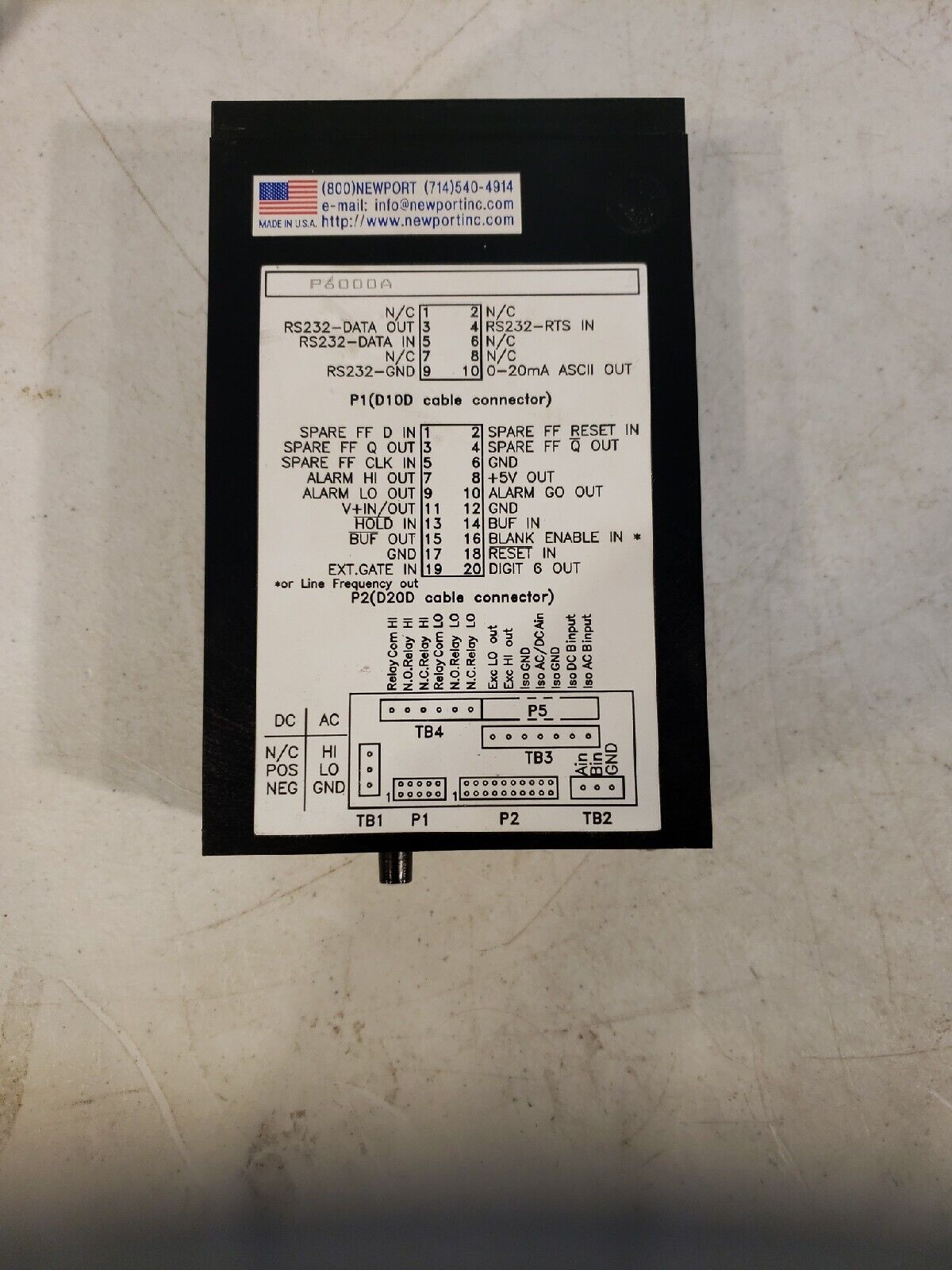 Newport P6000A Programmable Counter/Timer Module