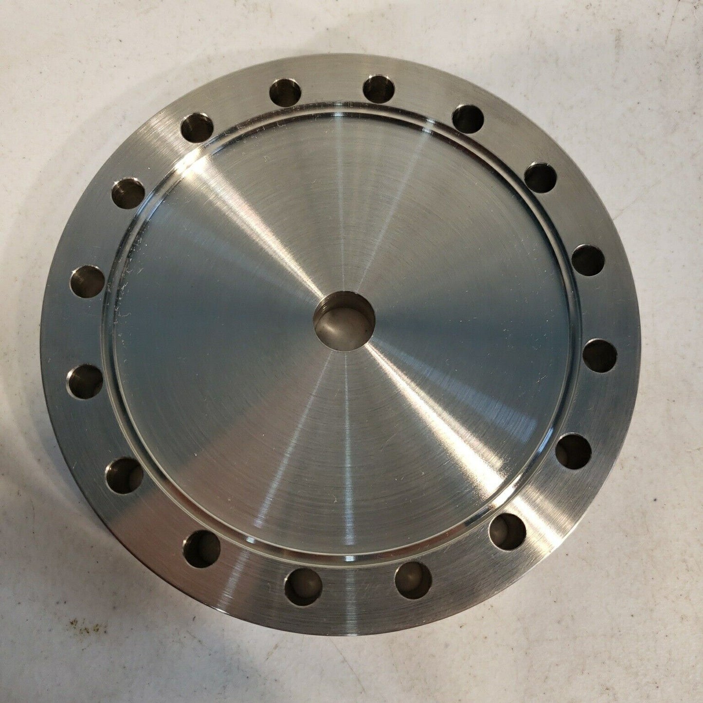 6" DN100CF to 1.33" DN16CF Conflat Zero Length Adapter Stainless Steel