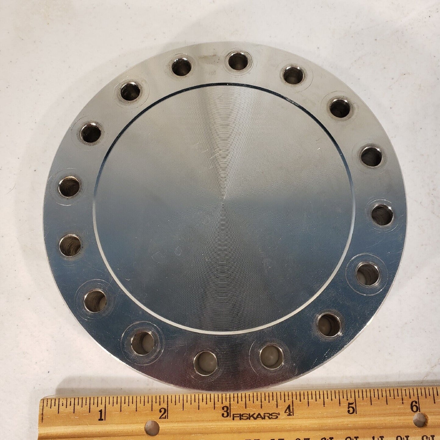 6" DN100CF 316LN 4383 Conflat Inset Blank Flange High Vacuum Stainless Steel