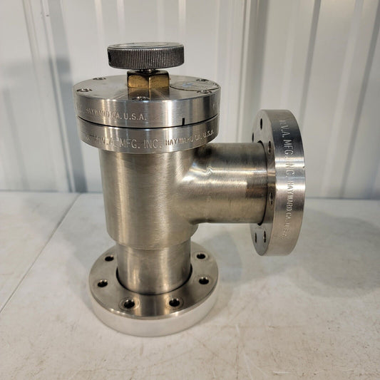 HVA 164-0250-2 90 Degree 4.5" CF DN63CF Bellows Sealed Right Angle Valve