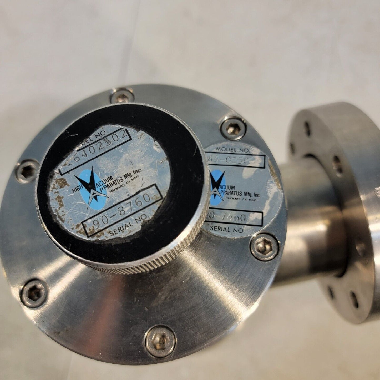 HVA 164-0250-2 90 Degree 4.5" CF DN63CF Bellows Sealed Right Angle Valve