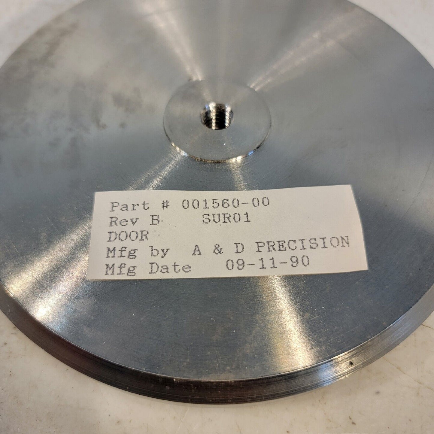 DN100CF 6" CF Quick-Access Loadlock Door O-Ring High Vacuum w/o Clamp/Flange