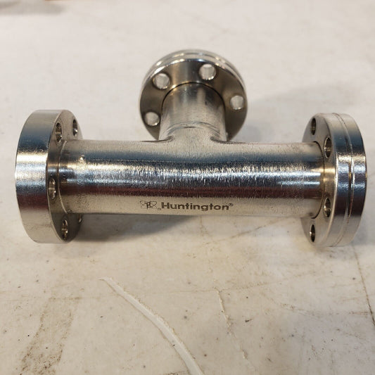 Huntington DN16CF 1.33" Rotatable Tee Stainless Steel High Vacuum 2x Rotatable