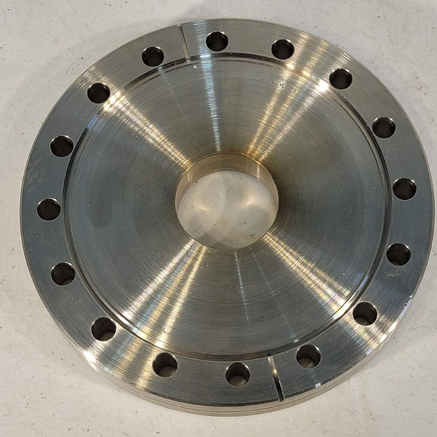 6" DN100CF to 2.75" DN35CF Conflat Zero Length Adapter Stainless Steel