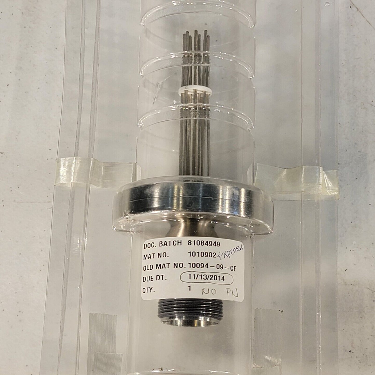 2.75" DN35CF Conflat 10-Pin High-Current Electrical Feedthrough High Vacuum