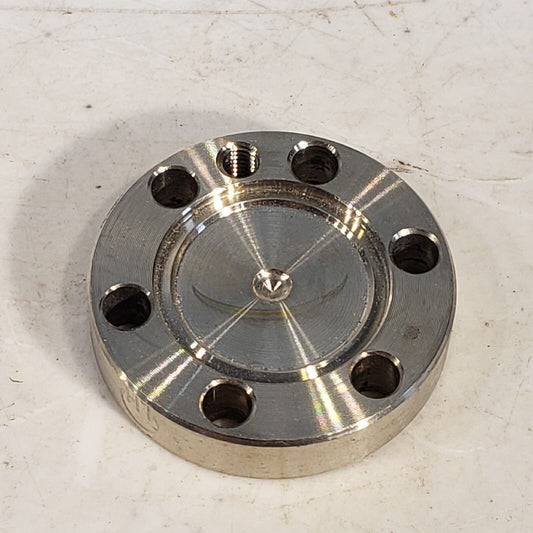 DN16CF 1.33" Blank Flange With Screw Hole High Vacuum Stainless Steel
