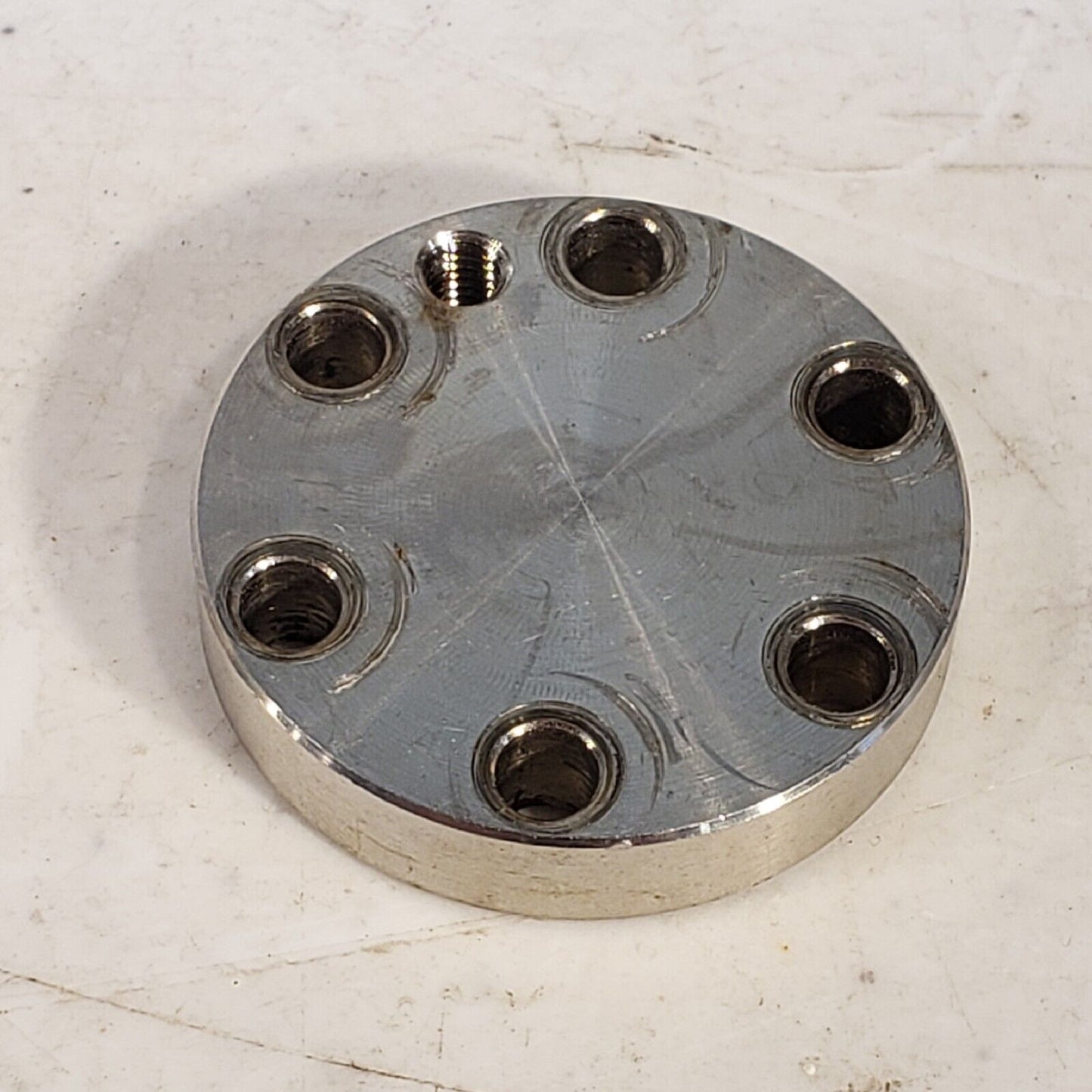 DN16CF 1.33" Blank Flange With Screw Hole High Vacuum Stainless Steel