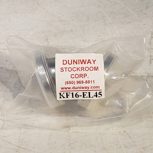 Duniway Stockroom KF16-EL45 45 Degree Elbow High Vacuum Stainless Steel