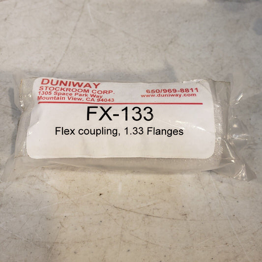 Duniway Stockroom FX-133 1.33" Flex Coupling Bellows High Vacuum Stainless Steel