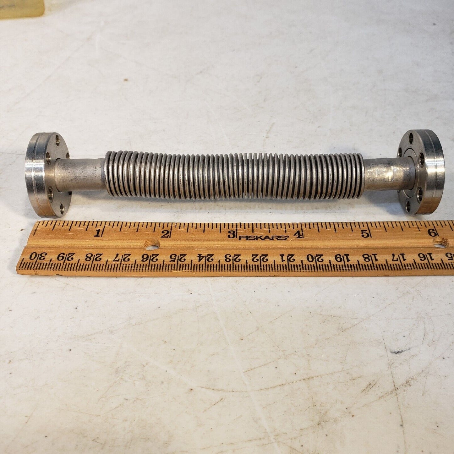 DN16CF 1.33" Conflat Rotatable 6" L 1/2" ID Bellows High Vacuum Stainless Steel