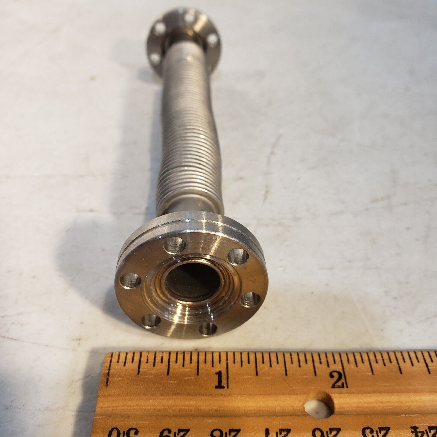 DN16CF 1.33" Conflat Rotatable 6" L 1/2" ID Bellows High Vacuum Stainless Steel