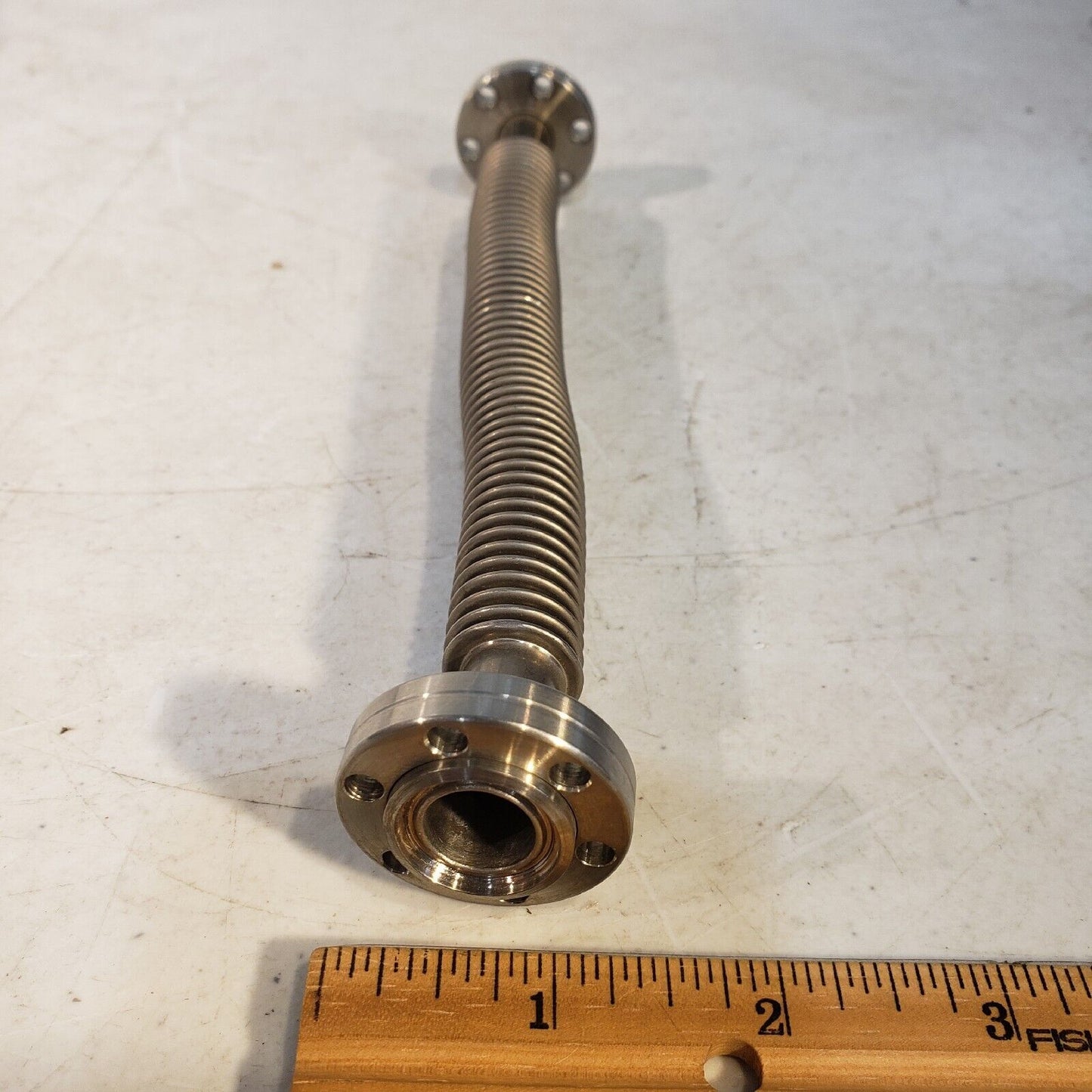 DN16CF 1.33" Conflat Rotatable 8" L 1/2" ID Bellows High Vacuum Stainless Steel