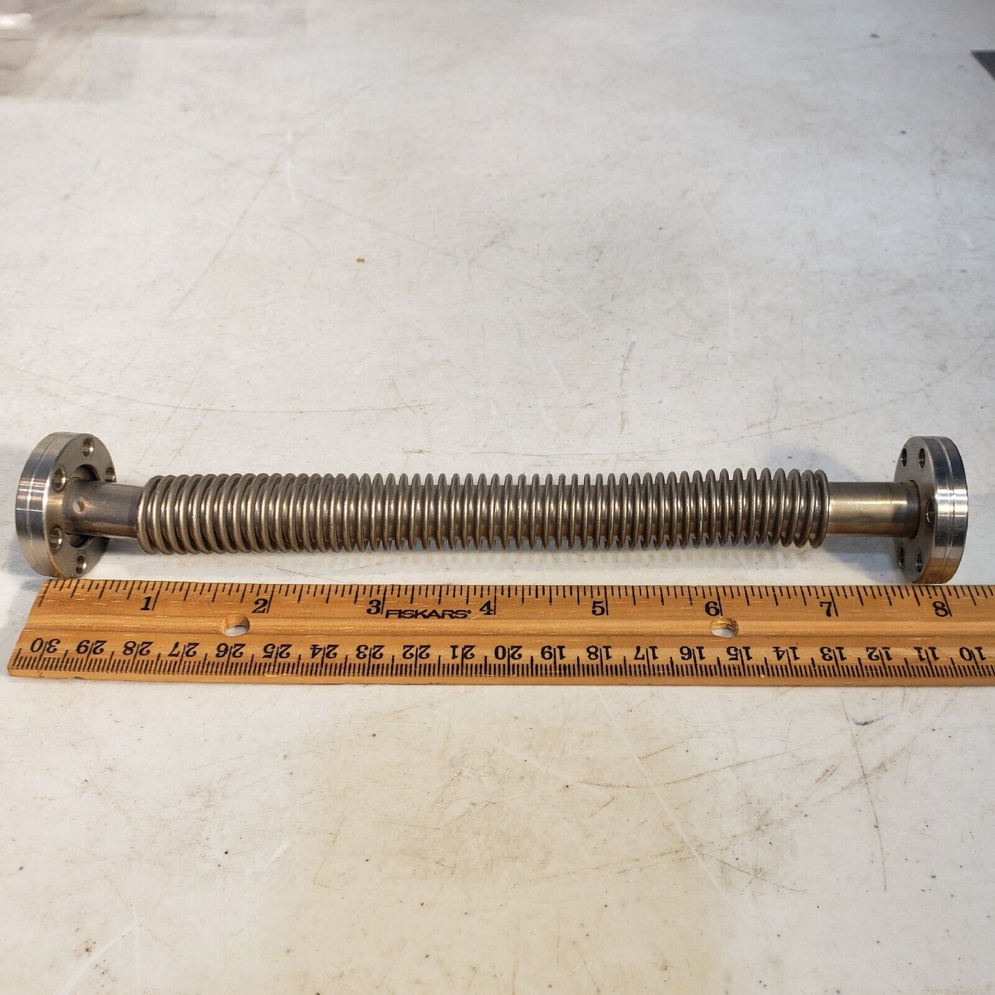 DN16CF 1.33" Conflat Rotatable 8" L 1/2" ID Bellows High Vacuum Stainless Steel