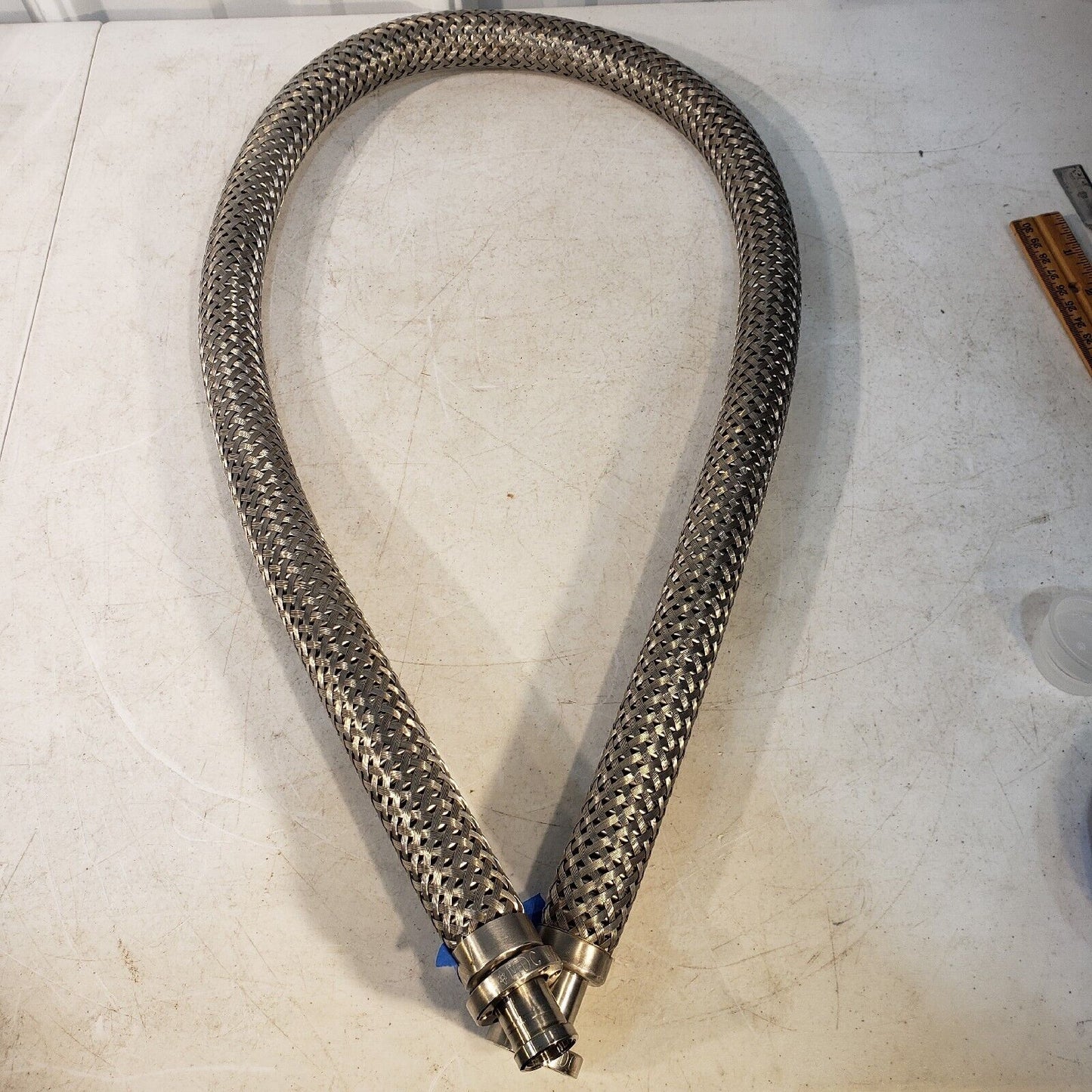 MDC MFG DN16CF 1.33" Rotatable 4 Ft Bellows w/ Braided Sheath Hose High Vacuum