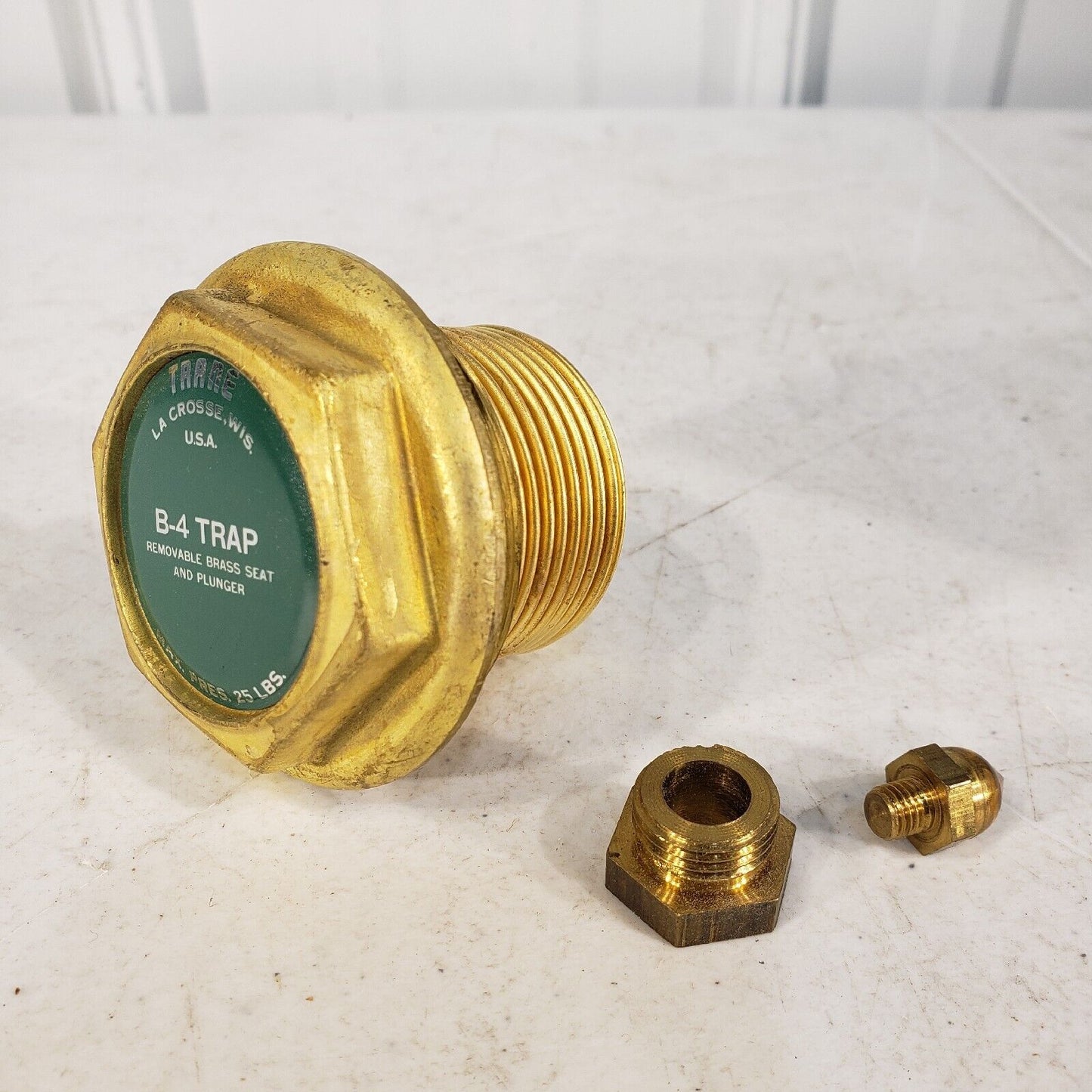 Trane B-4 Trap B4AR 21 Removable Brass Seat And Plunger Complete Bellows Kit