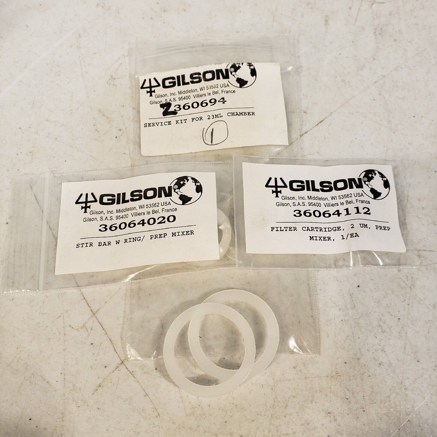 Gilson Z360694 Service Kit For 23ml Chamber Z 360694 Stir Bar Filter O-Ring