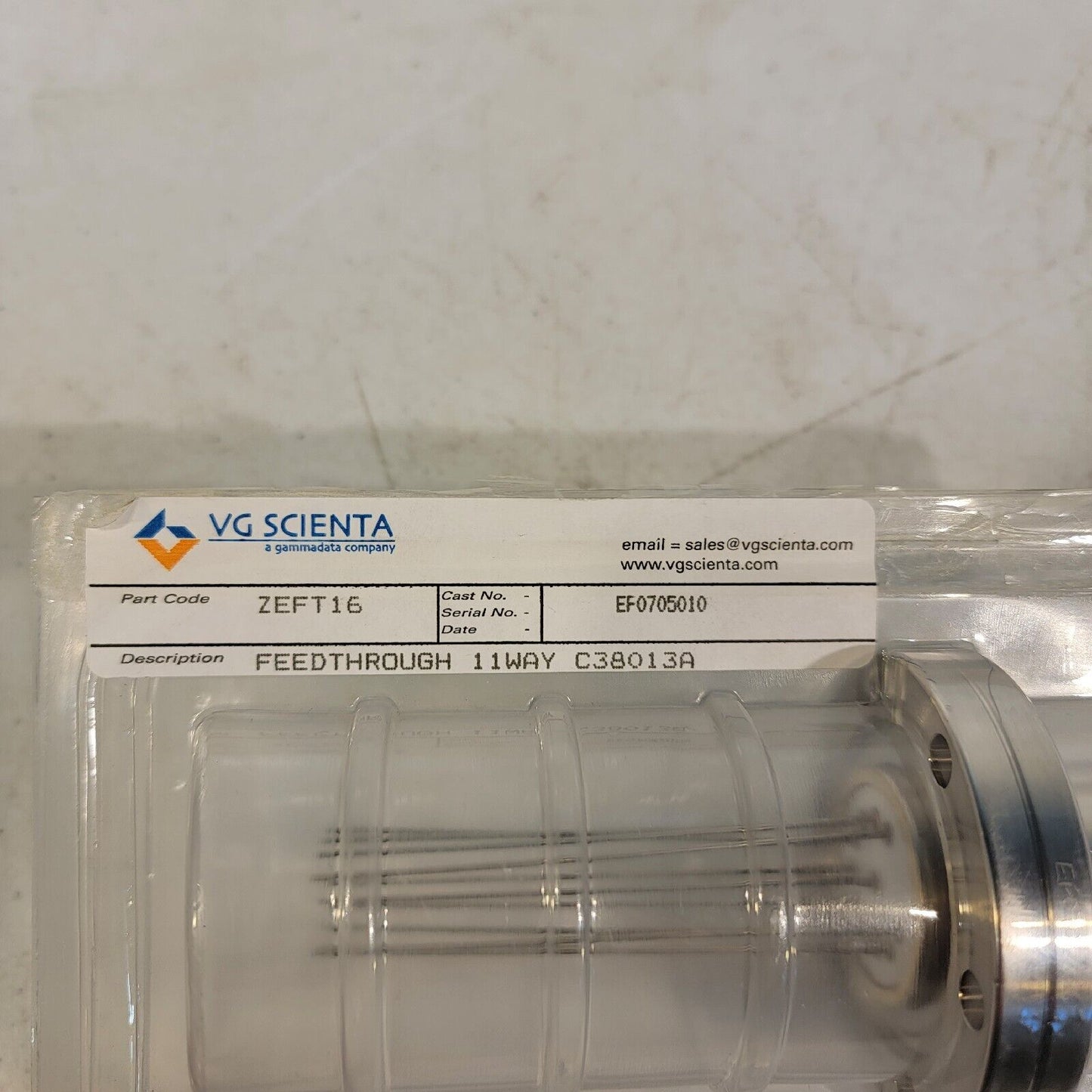 VG Scienta ZEFT16 11-Pin Conflat Electrical Feedthrough 2.75" DN35CF CF