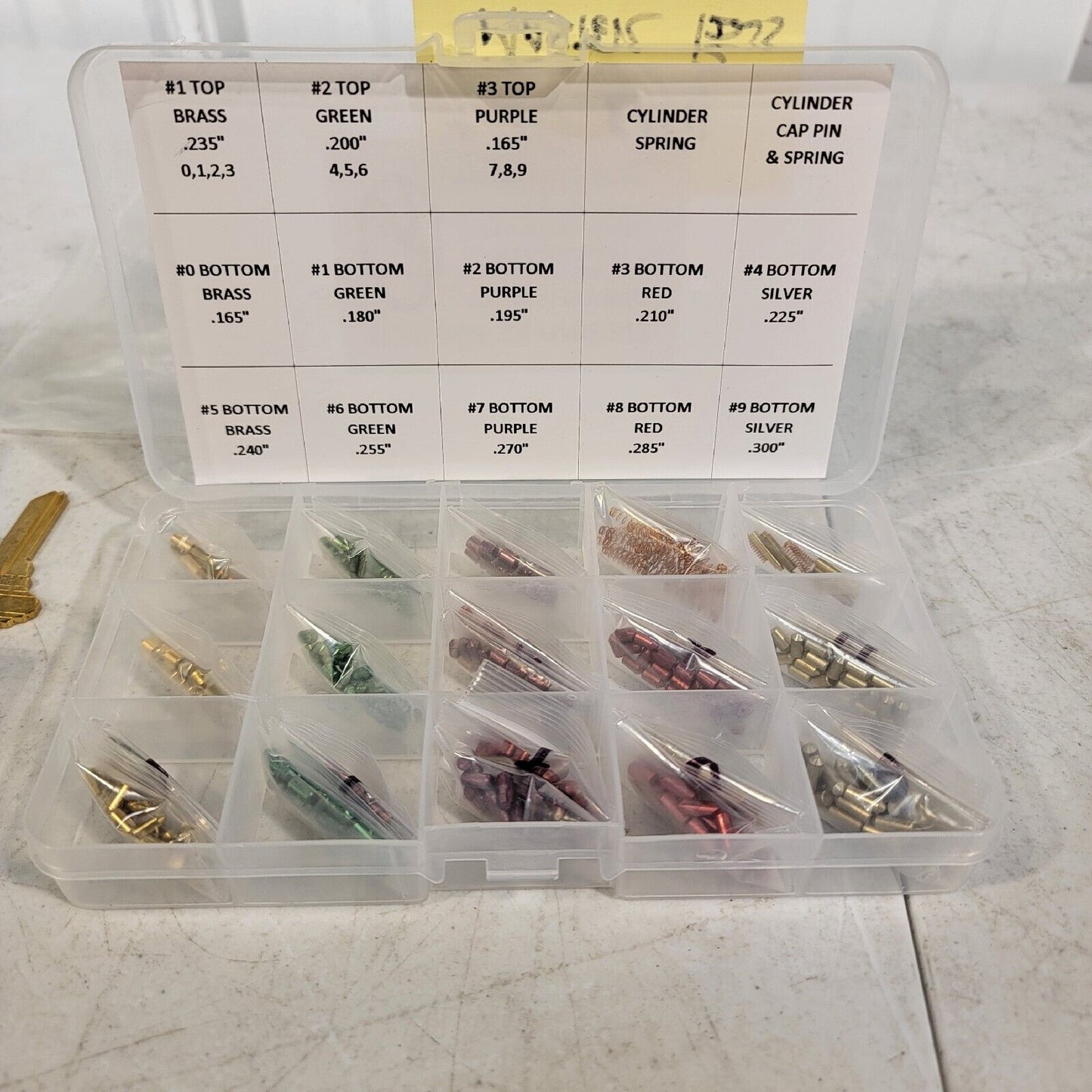 Kit for SCHLAGE with Top/Bottom/Master Pins, Springs, Tools Landlord Re-Key Kit