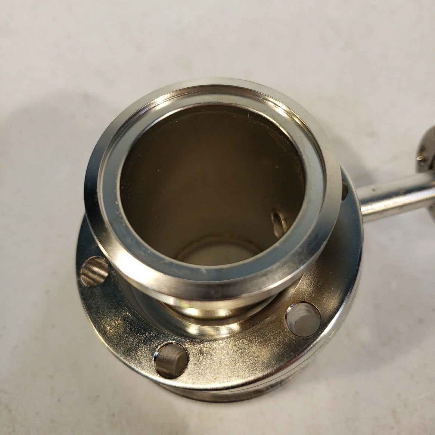 Varian 2.75" DN35CF to 1.33" DN16CF Conflat Reducer Tee High Vacuum Stainless