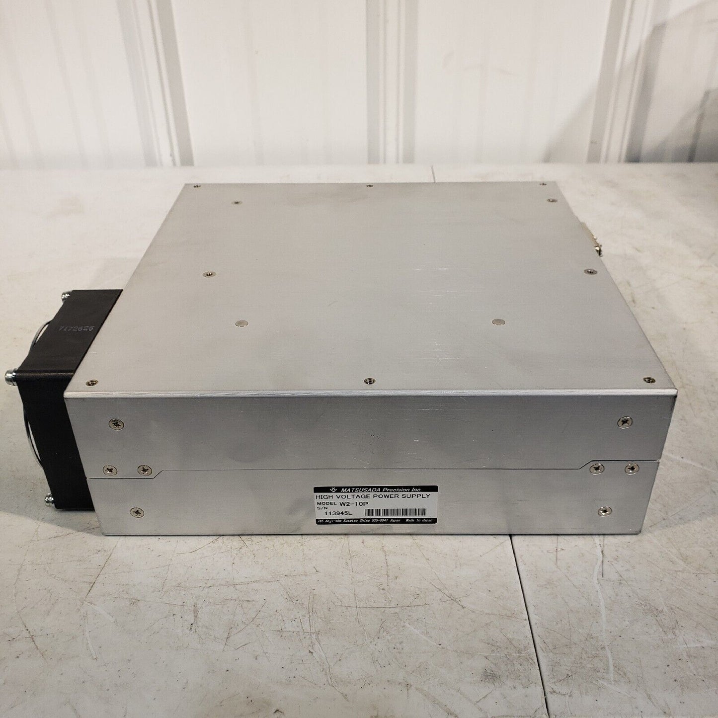 Matsusada W2-10P High Voltage Power Supply Max Output 10kV 20mA 200W Positive