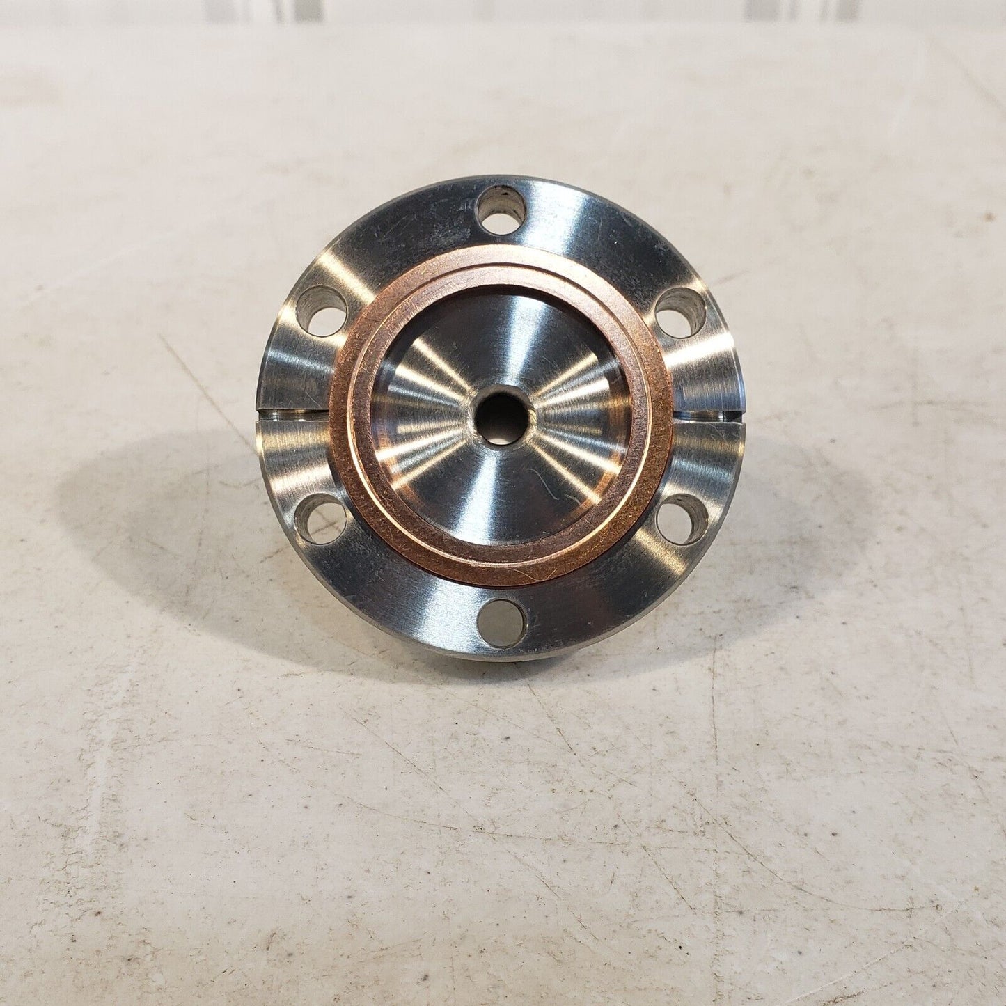 2.75" DN35CF Flange Half Nipple 1/4" Stainless Steel Tube High Vacuum