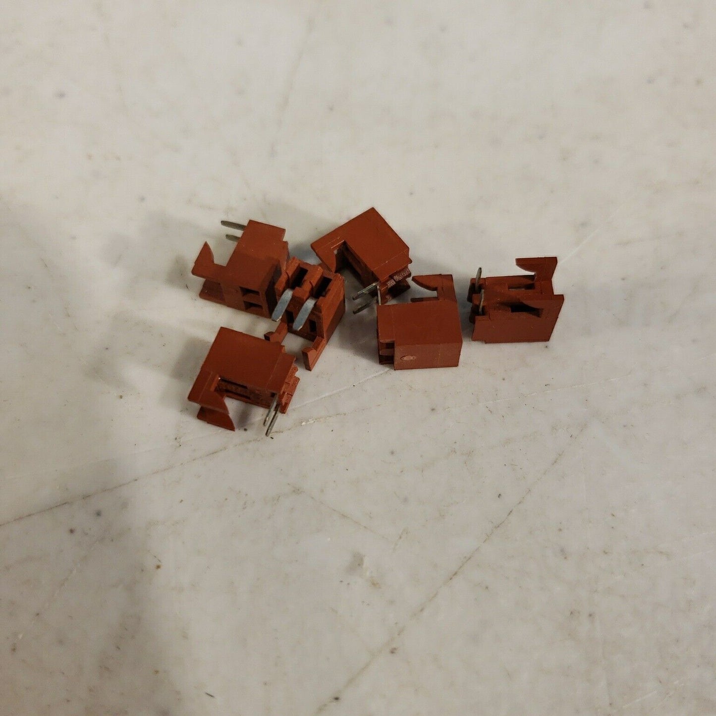 LOT OF 6-- 2-pin Through Hole PCB Connector Assembly Header