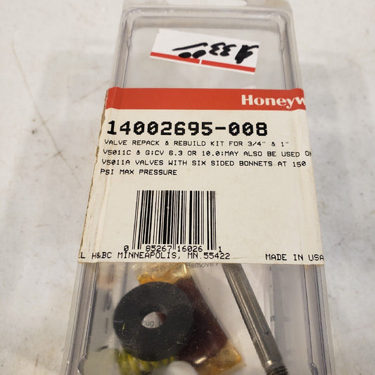 Honeywell Repack/Rebuild Kit For 3/4" & 1" V5011C & G Valves 14002695-008