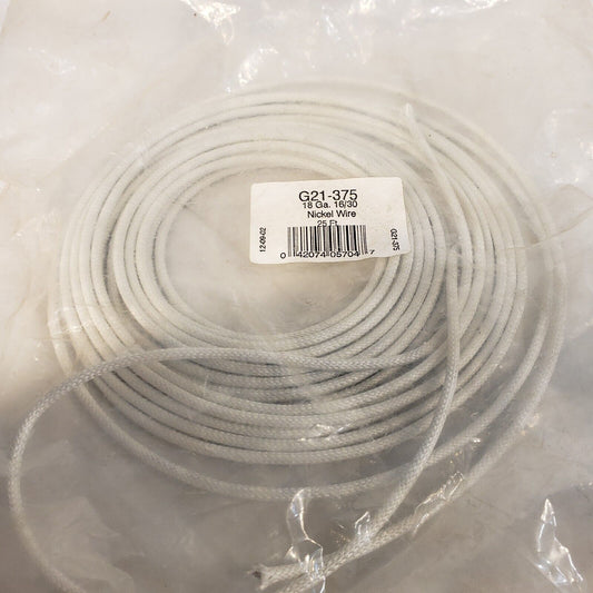 Johnstone Supply G21-375 18 Gauge 16/30 Nickel Wire 25 FT