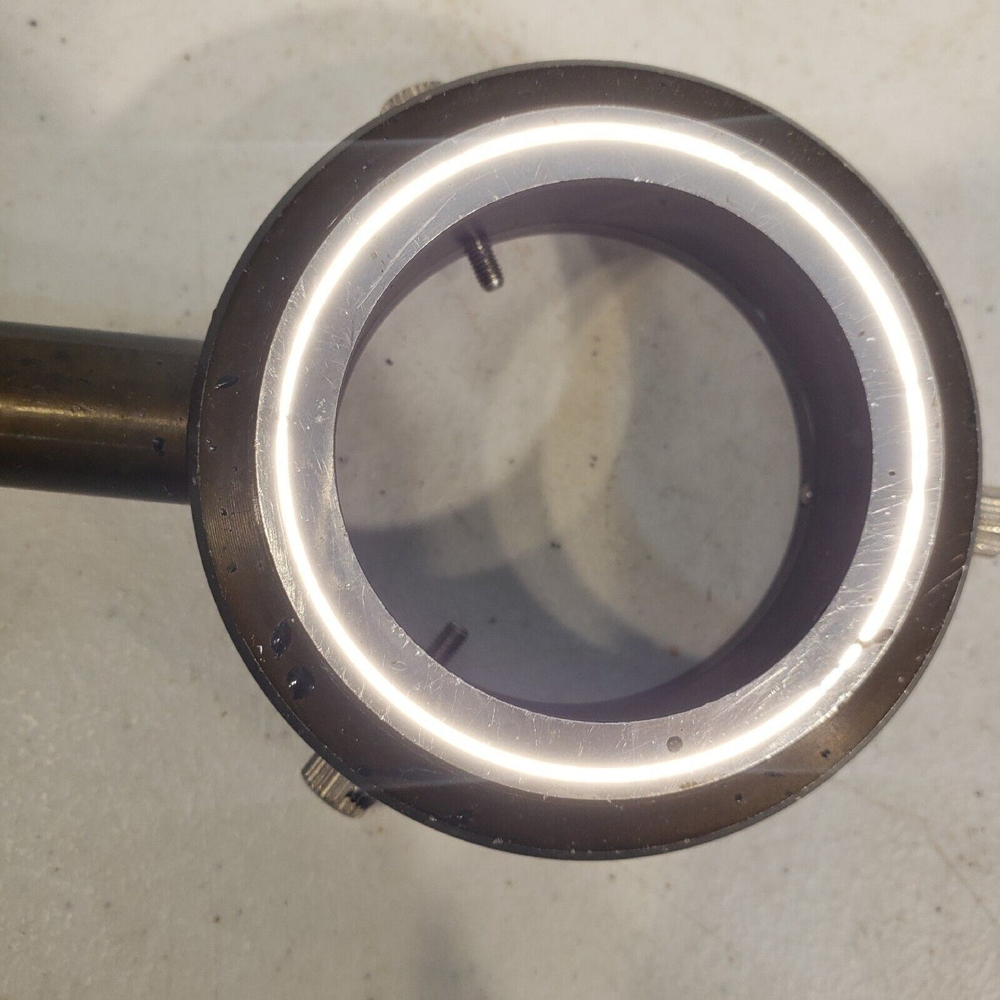 Microscope Ring Light Fiber Optic 2-3/4" OD 1-7/8" ID  32" Length