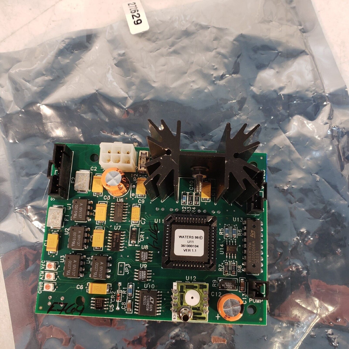 WATERS 280699241S / 272629 PUMP / VALVE PCB CONTROL BOARD U11 361000104
