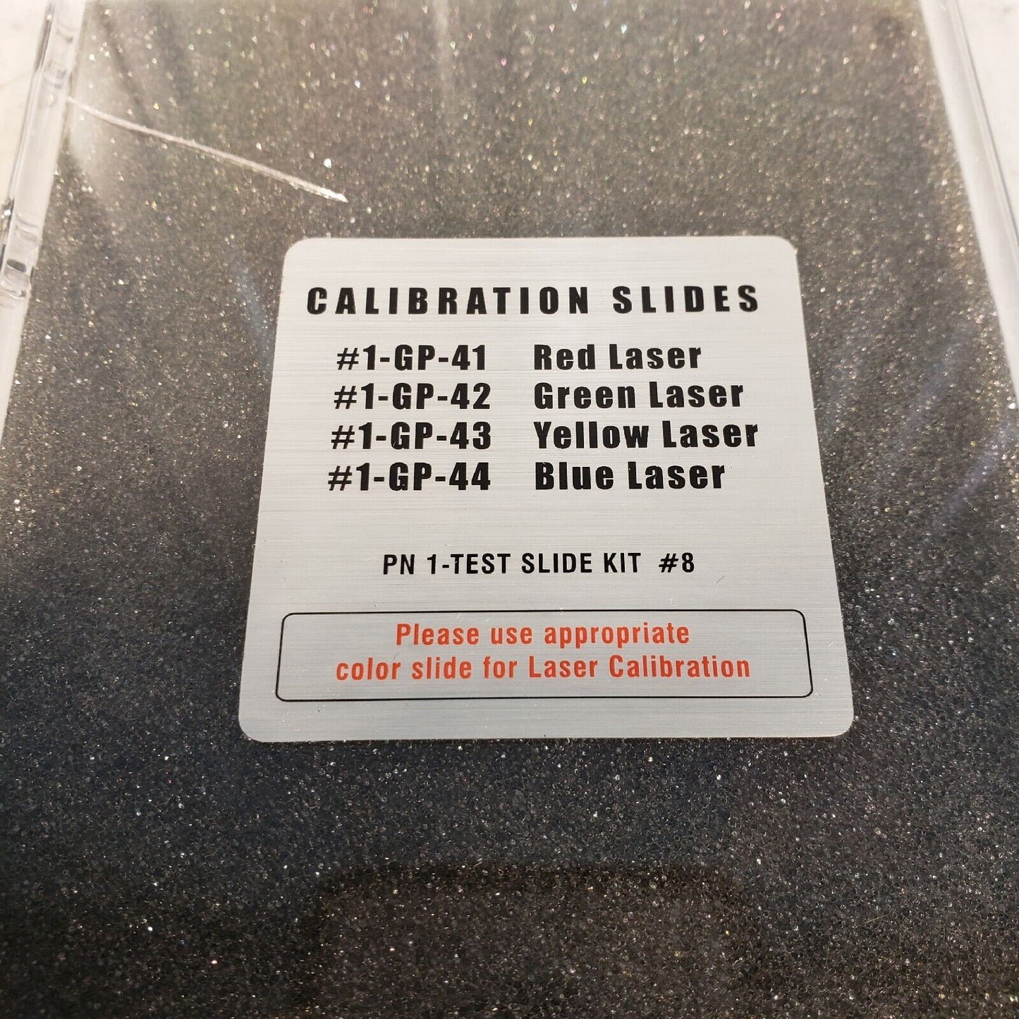 MD GenePix Test Slide Kit #8 Laser Calibration Slides Red, Blue, Yellow, Green